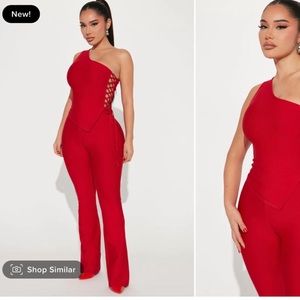 Fashion nova bandage set size small